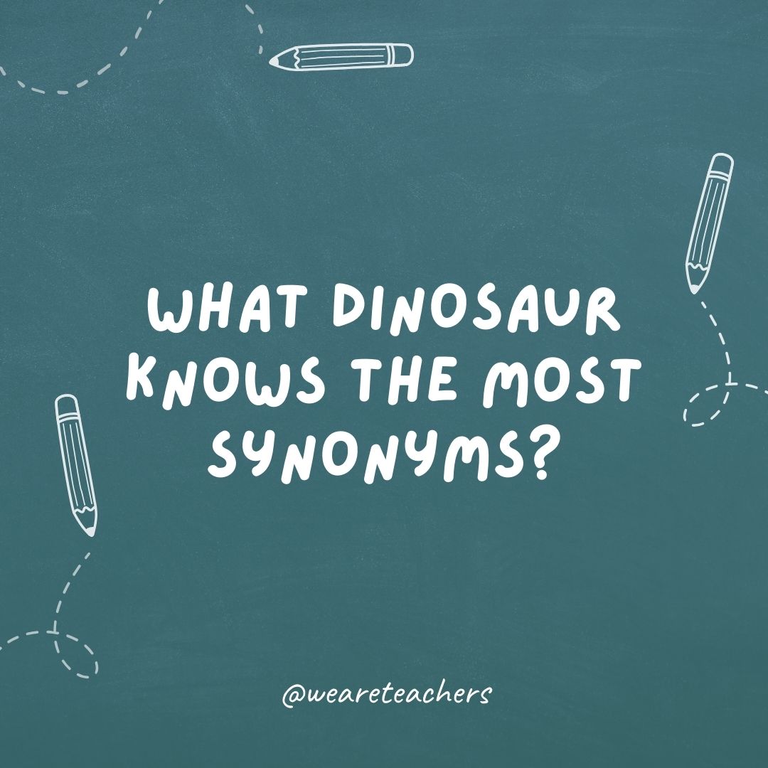 Dinosaurus apa yang paling tahu tentang sinonim?