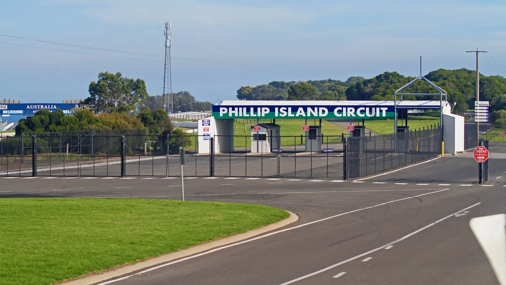 Loket masuk di Sirkuit Phillip Island